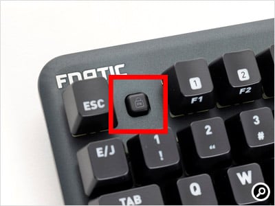 [FN]キーを無効にする[FNロック]ボタン